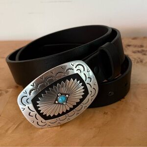 Tony Lama Ladies Black The Santa Rosa Belt